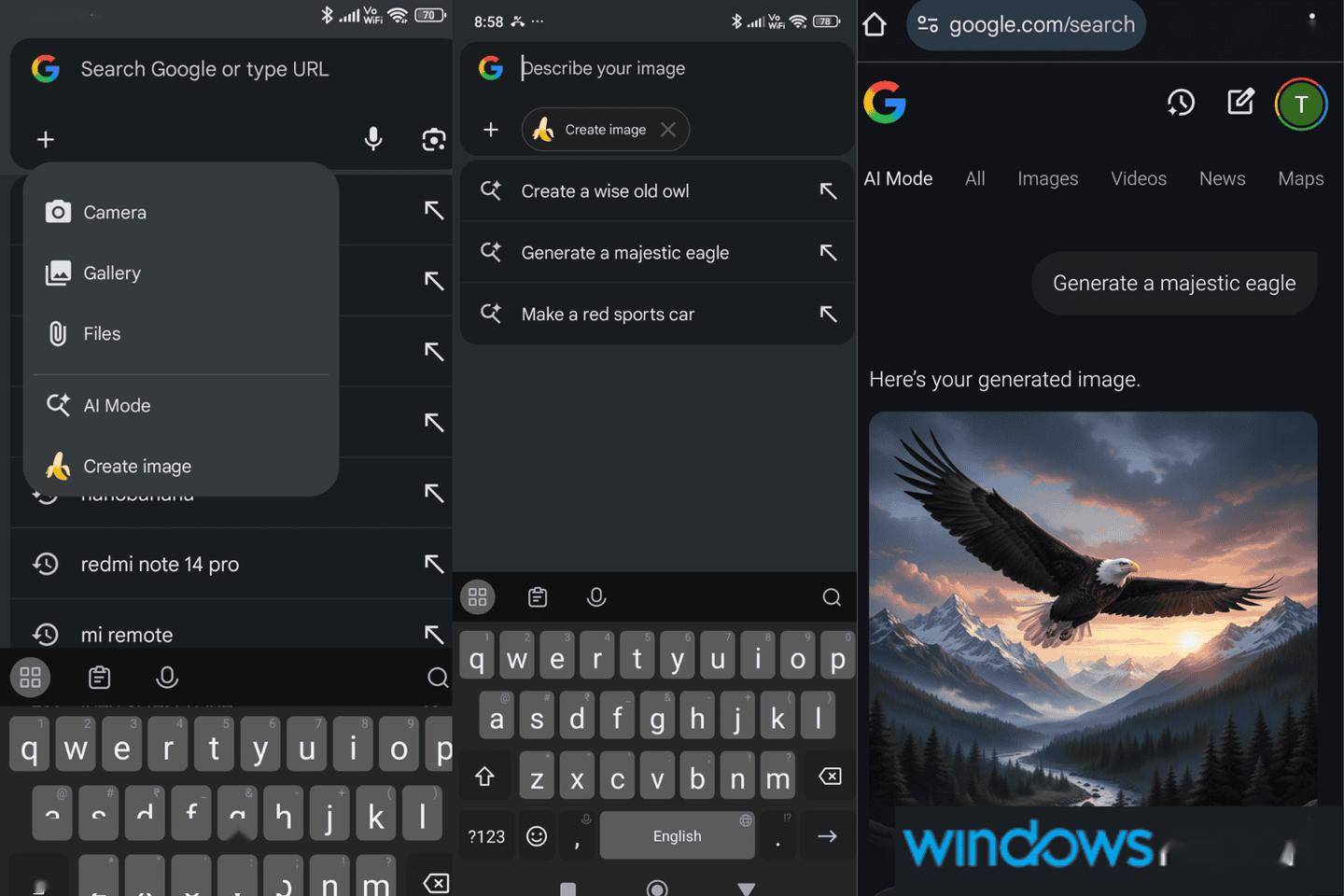 安卓版谷歌Chrome Canary瀏覽器地址欄現原生支持AI生圖
